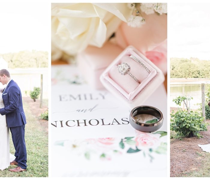 Emily & Nick | A Blush and Navy Southern Wedding | The Barn at Woodlake Meadows